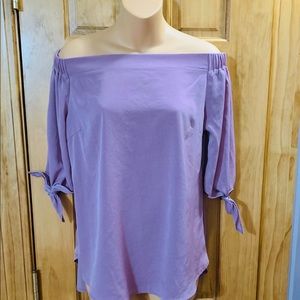Monteau Off Shoulder Mauve Top